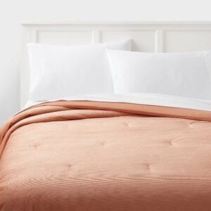 Open Box - Room Essentials - Twin/Twin Extra Long Corduroy Plush Com Copper